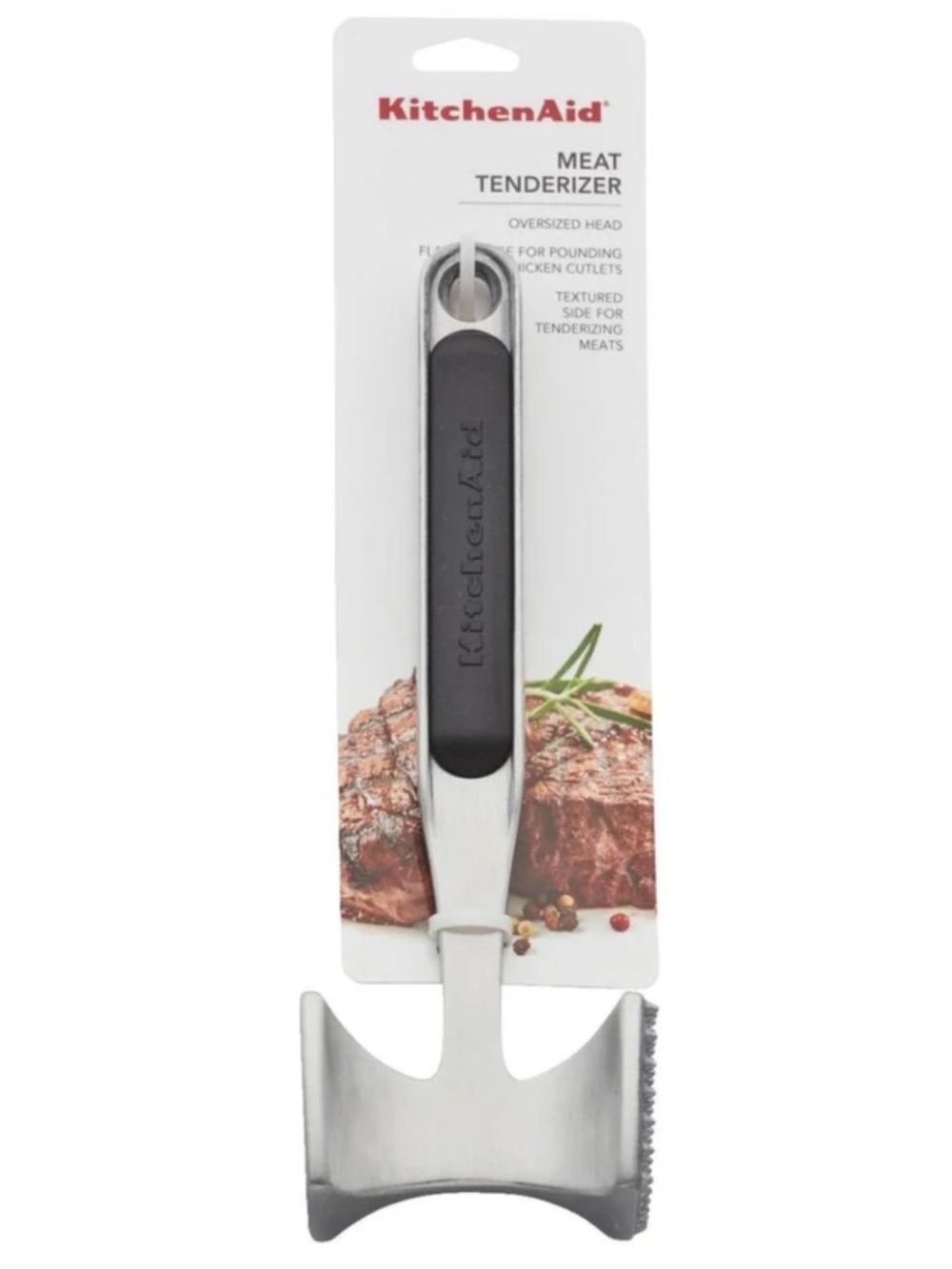 KitchenAid Black and Stainless Steel Meat Tenderizer
